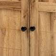 thumbnail image 6 of Baxton Studio Glidden Modern and Contemporary Oak Brown Finished Wood 2-Door Shoe Storage Cabinet, 6 of 13