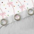 thumbnail image 4 of Feelyou Princess Pink Bow Curtains Pack of 2 (42x84 Each), Kawaii Stars Curtains Blackout, 4 of 6
