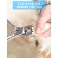 thumbnail image 4 of 1 cortaúñas para perros con lima de uñas, cortaúñas profesional para perros, hoja afilada de acero martensita, ideal para perros grandes/mascotas con uñas gruesas/gato viejo, asas ergonómicas antides JAMW Sencillez, 4 of 5