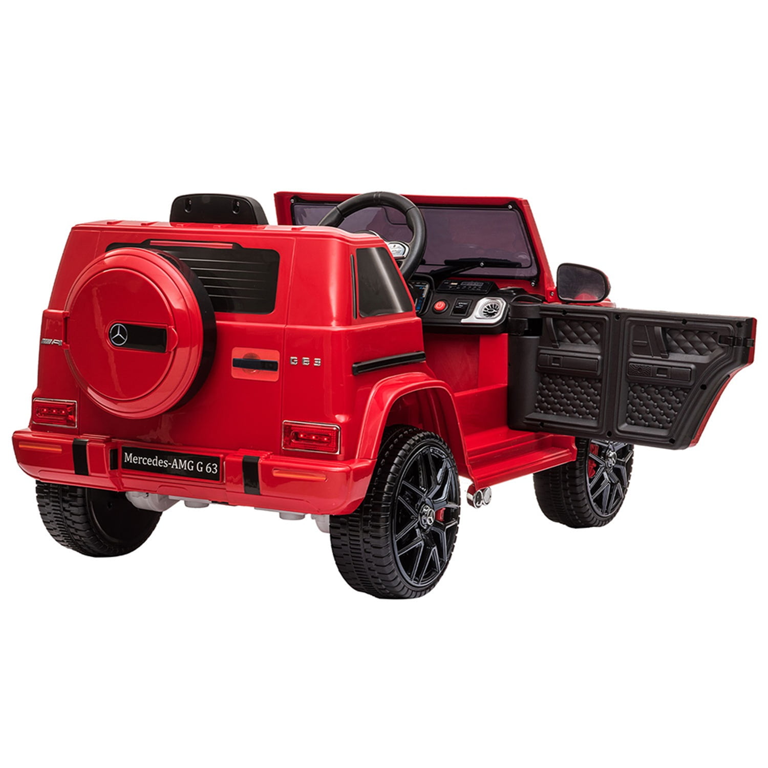 CIPACHO Licensed Benz GT AMG G63 12V Ride On Jeep with Remote Control, Electric Car for Kids 3-6 Years, 3 Speeds, Red CIPACHO Licensed Benz GT AMG G63 12V Ride On Jeep with Remote Control, Electric Car for Kids 3-6 Years, 3 Speeds, Red