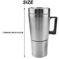 thumbnail image 5 of Car Heating Kettle, Simple 12V 300Ml Portable in Car Coffee Maker Tea Pot Vehicle Heating Cup Lid Outdoor Water Bottle Electric Tea Kettle, 5 of 5