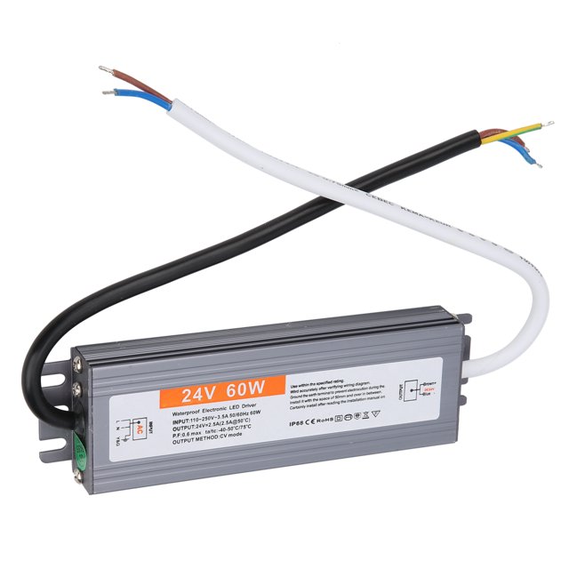 60W UltraThin Waterproof Power Supply LED Power Supply Driver AC110250V For Outdoor Use
