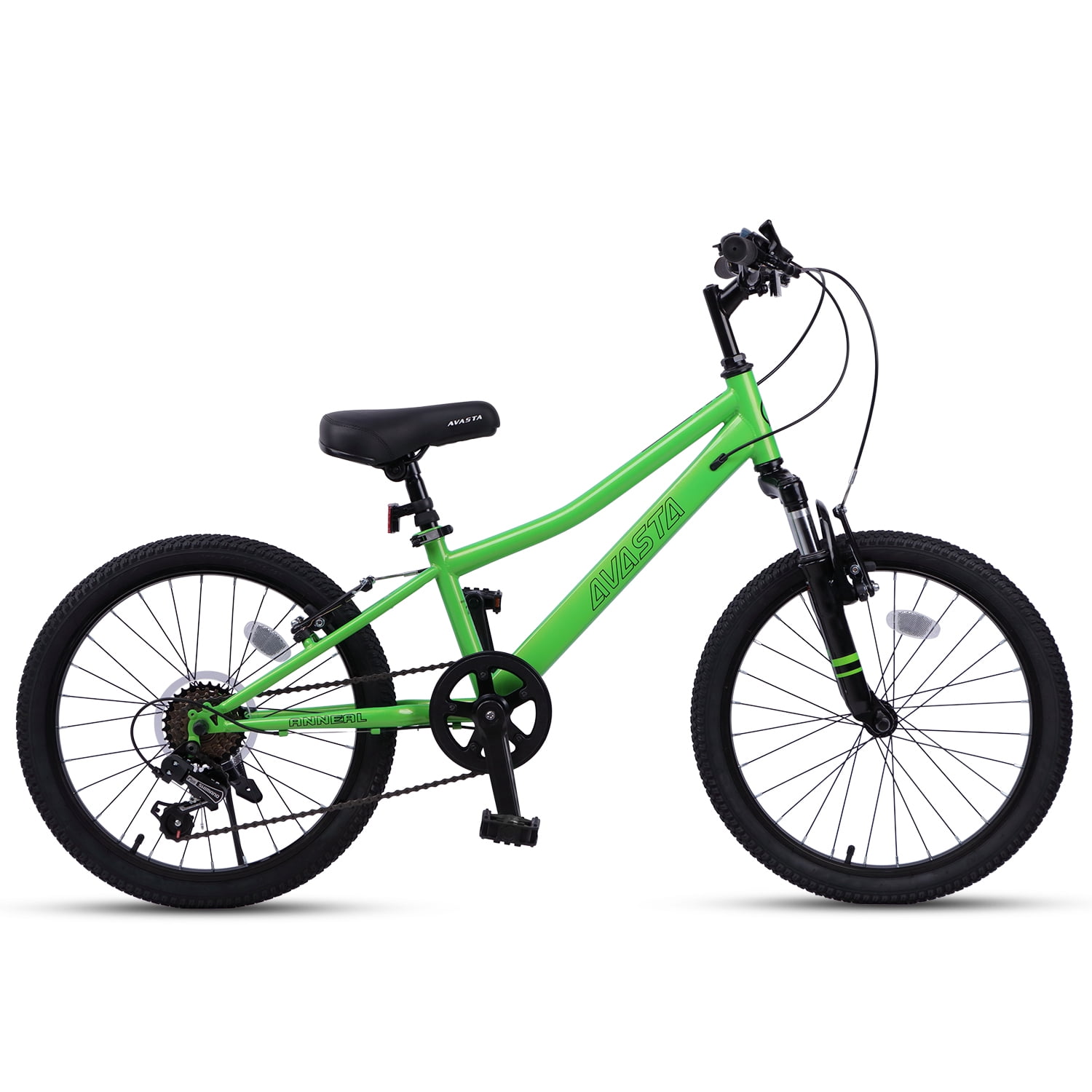 AVASTA BMX マットグリーン AVASTA, Mountain Bike, 20'' Kids Bike, Green for Boys and Girls