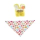thumbnail image 3 of Conjunto de gorro con orejas de conejo y bandana con estampado de huevo para porche de Pascua, resistente para Amarillo, 3 of 8
