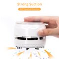 thumbnail image 2 of Labymos tenwin Mini Desktop Vacuum Cleaner Portable Cordless Table Dust Sweeper Battery Operated for Cleaning, 2 of 8