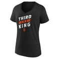 thumbnail image 2 of Women's Charcoal San Francisco Giants Third and King V-Neck T-Shirt, 2 of 3