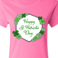 thumbnail image 4 of Inktastic Happy St. Patrick's Day Clovers Women's T-Shirt, 4 of 5