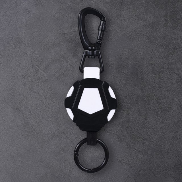 Anillo retráctil portátil Anti perdido llavero al aire libre para escalar Camping senderismo Hugtrwg Para estrenar