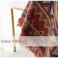 thumbnail image 6 of Bailu Sofa Throw Cotton Thread Knitted Blanket with Tassels Geometric Bohemian Sofa Cover Bed Blanket Home Decor (Color: 01, Size: 90x90cm 1 piece), 6 of 7