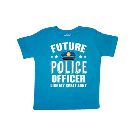 

Inktastic Future Police Officer Like My Great Aunt Gift Toddler Boy or Toddler Girl T-Shirt