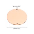 thumbnail image 2 of 29mm Steel Disc, 4Pcs Metal Stamping Blanks Tags Circle Round Metal Plate Strike Stainless Steel for Laser Engraving Stamping Craft Name, Rose Gold, 2 of 7