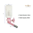 thumbnail image 2 of Choco Nose Patented Large Dog No-Drip Water Bottle/Feeder ONLY for Large Size Dogs Over 50 lbs - for Wire Cages, Crates or Kennels. 16 oz. X-Large Nozzle 22mm, Pink (C570), 2 of 5