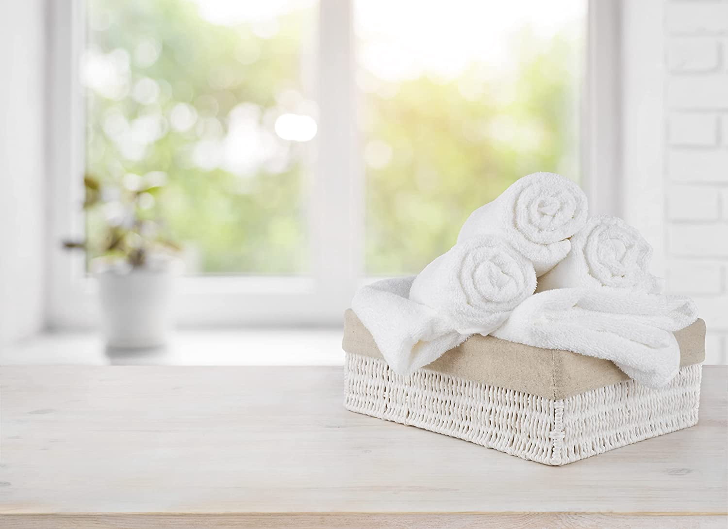 Gold Textiles Premium Bath Towel 27x54 Large White 24 Pcs Ring Spun Cotton Hotel Spa Beach & Resort
