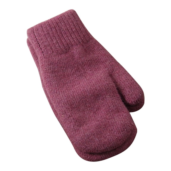 OJJCXA Womens Mens Gloves for Women Men Double Layer Stretchy Soft Thick Cold Resistant Riding Autumn Winter Mitten Gloves