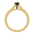 thumbnail image 3 of Black Diamond Engagement Ring for Women Pear 0.75 Carat 14K Gold (Black, AAA), 3 of 5