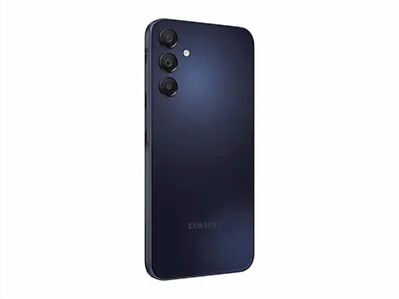 Restored AT&T Samsung Galaxy A15 5G, 64GB, Blue Black - Prepaid Smartphone