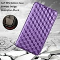 thumbnail image 2 of Designed for Motorola Moto G (2025) Case, PU Leather Wallet Flip Folio Case with Card Holder Slots RFID Blocking Kickstand Shockproof Anti-fall Rugged Phone Case Cover,Purple, 2 of 6