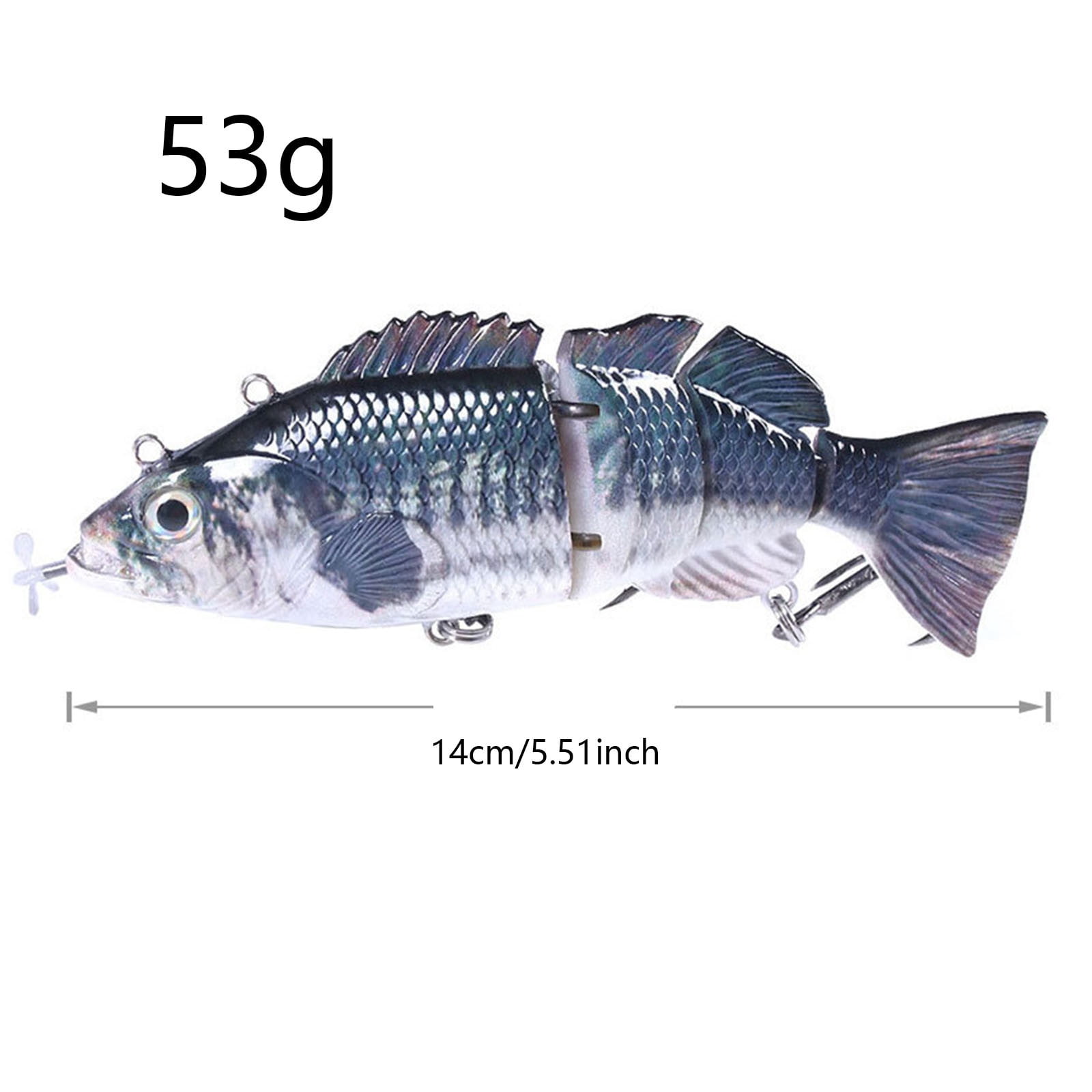 2025 Upgraded Robotic Fishing Lure - Self-Swimming Electric Bionic Swimbait with Multi-Jointed Design for Freshwater & Saltwater Fishing