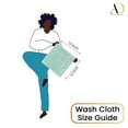 thumbnail image 5 of Ample Decor Mint Green Wash Cloth Set of 10 100% Cotton - Quick Dry, Highly Absorbent, Popcorn Textured - Mulaayam Collection - 12 X 12 Inch, 5 of 5