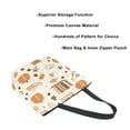 thumbnail image 3 of FORMRS Womens Canvas Tote Bag with Zipper Inner Pocket Shoulder Handbag, Orange Fall Pumpkin, 3 of 7