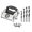 Color:Silver, variant on Pocket Hole Jig Adjustable Angles 0-90 Degrees Oblique Hole Locator 6-12mm Inclined Hole Drill Sleeves //m10/