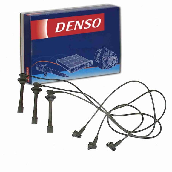 DENSO Spark Plug Wire Set compatible with Toyota Tacoma 3.4L V6 1995-2004