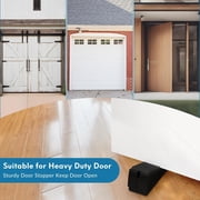 2 pack Heavy Duty Door Stopper, Adjustable Spring Large Stopper, 3 inches High Tall Wedge Stoppers for Bottom of Door, Door Stop Suits Any Heavy Door,Doorstops,Black