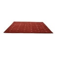 thumbnail image 6 of Rugsotic Carpets Handmade Rugs Hand Knotted Loom Square 6'x6' Red White Wool for Indoor Use, 6 of 7