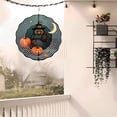 thumbnail image 6 of Whimsical Black Owl Metal Hanging Wind Spinner - Halloween Garden Decor with Pumpkins Leaves & Moon Design, 6 of 6