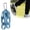 Blue, variant on Golf Shoe Cleat Traction Covers, Anti- Golf Shoe Spikes, Portable Cleats for Golf Shoes, Outdoor Traction Grips(S)