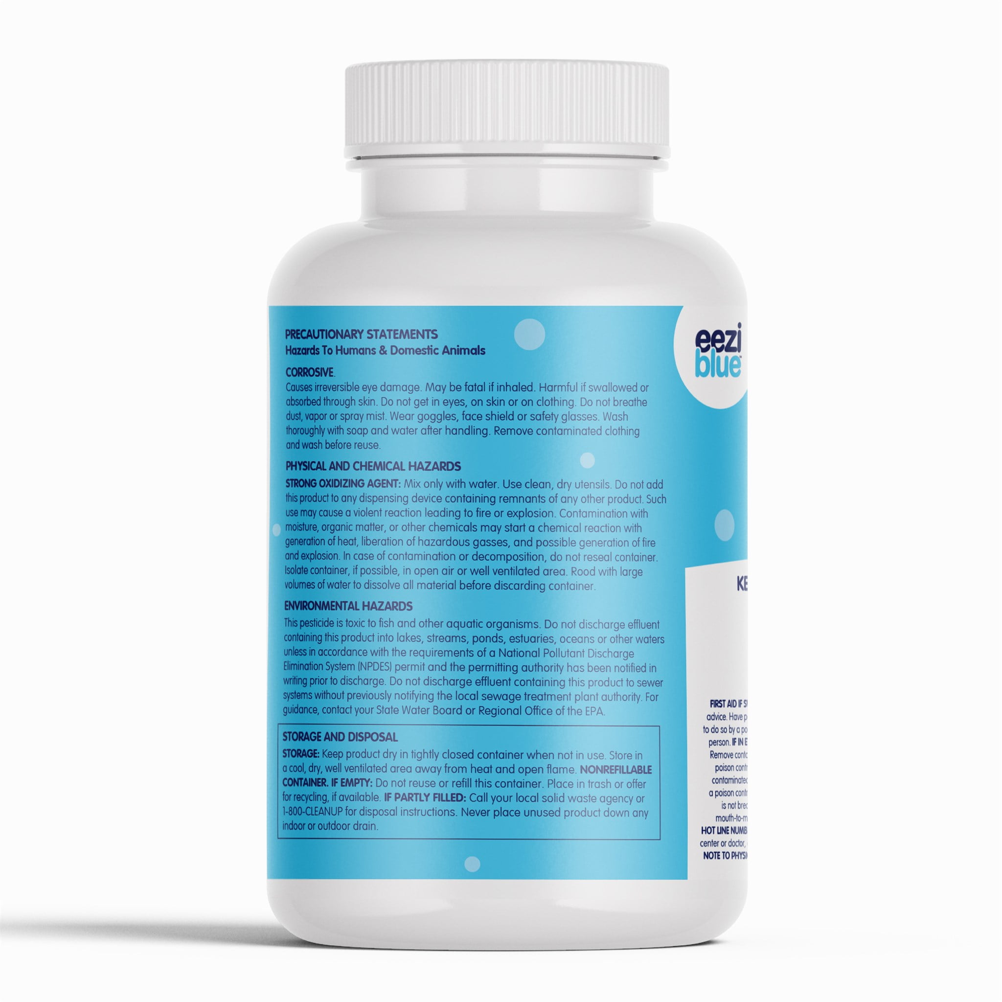 Eeziblue Chlorinating Granules - 2 lbs, Sodium DiChlor Pool Shock, Granular Shock for Hot Tub or Spa