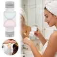 thumbnail image 2 of Junepar 2-in-1 Travel Size Toiletry Bottle Dispenser Leak Proof Silicone Travel Container for Shampoo Lotion Soap 150ml/5oz Portable Travel Bottles for Luggage Gym & Camping, 2 of 7