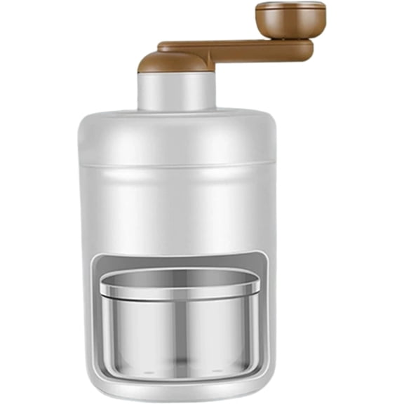 Manual Hand Crank Ice Crusher Shaver with 304 Stainless Steel Blades, Portable ABS Manual Ice Shaving Machine for Home Kitchen Camping Outdoor Cocktail Snow Cone Making