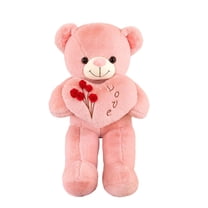 Big Teddy Bear With HeartStuffed Animals Toy, 21.65Inch Cuddly Large Teddy Bear Christmas Birthday Valentine's Day New Year Gift for Boyfriend Girlfriend