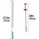 thumbnail image 2 of Drain Unblocker, 6 Pack Sink Unblocker Tool, Snake Drain Cleaner, Drain Hair, 2 of 5