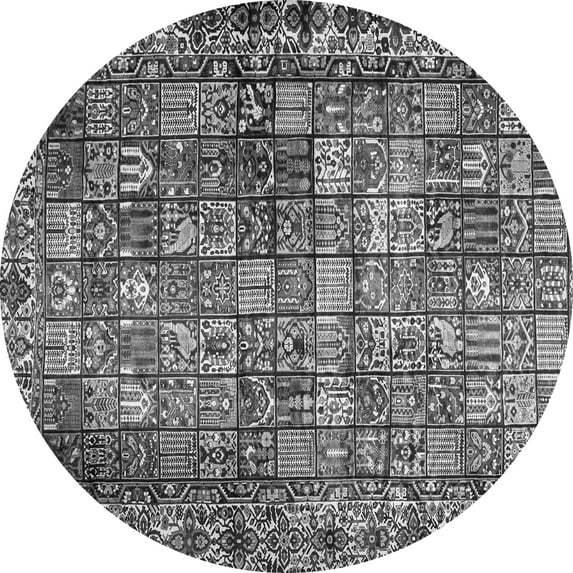 Ahgly Company Indoor Round Persian Gray Traditional Area Rugs, 8' Round