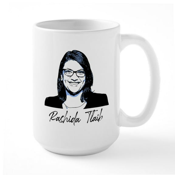 CafePress - Rashida Tlaib - 15 oz Ceramic Large White Novelty Mug