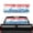 Patriotic Star Pattern, variant on CHAQLIN Patriotic Star Pattern Pickup Car Window Stickers 66.9 x 22.4 Inch Truck Rear Window Decal for Most Trucks, Vinyl Wrap Anti-UV Car Rear Windshield Sunshade