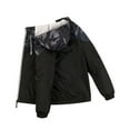 thumbnail image 6 of CHEEREAM Men’s Lightweight Zip Up Windbreaker Windproof Breathable Packable Jacket Quick Dry Color Block Jackets with Hooded Black M, 6 of 8