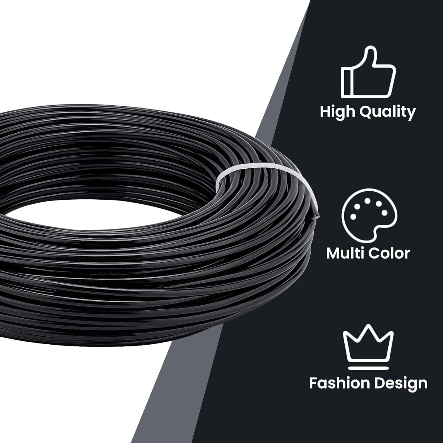 82 Feet 9 Gauge Aluminum Wire Bendable Jewelry Craft Wire for Bonsai Trees Floral Arts Crafts Making Black diy