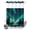 Mint, Blue, Gray, variant on No Hook Shower Curtain, Green Lights Forest Shower Curtains for Bathroom with See Through Top Window, Nature Night Sky Snowy Forest Waterproof & Washable Bath Curtain Stand Up Stall 36"x72"