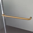 thumbnail image 7 of TrumanPick Sliding Glass Shower Doors 60" W x 76"H Sliding Door 3/8"(10mm) Clear Tempered Glass, with Buffer, Brushed Gold, 7 of 7