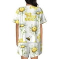 thumbnail image 3 of Lsque Sweet Honey Women's Short-Sleeved Pajama Set - 2 Piece Soft and Lightweight Sleepwear Set-Large, 3 of 9
