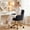 Black, variant on COOLHUT Office Desk Chair with Padded, Velvet Vanity Chair with Back and Wheels, Comfy Home Office Chiar with Gold Legs, Height Adjustable, Rolling Chair for Vanity Room, Makeup Room, Bedroom, Beige