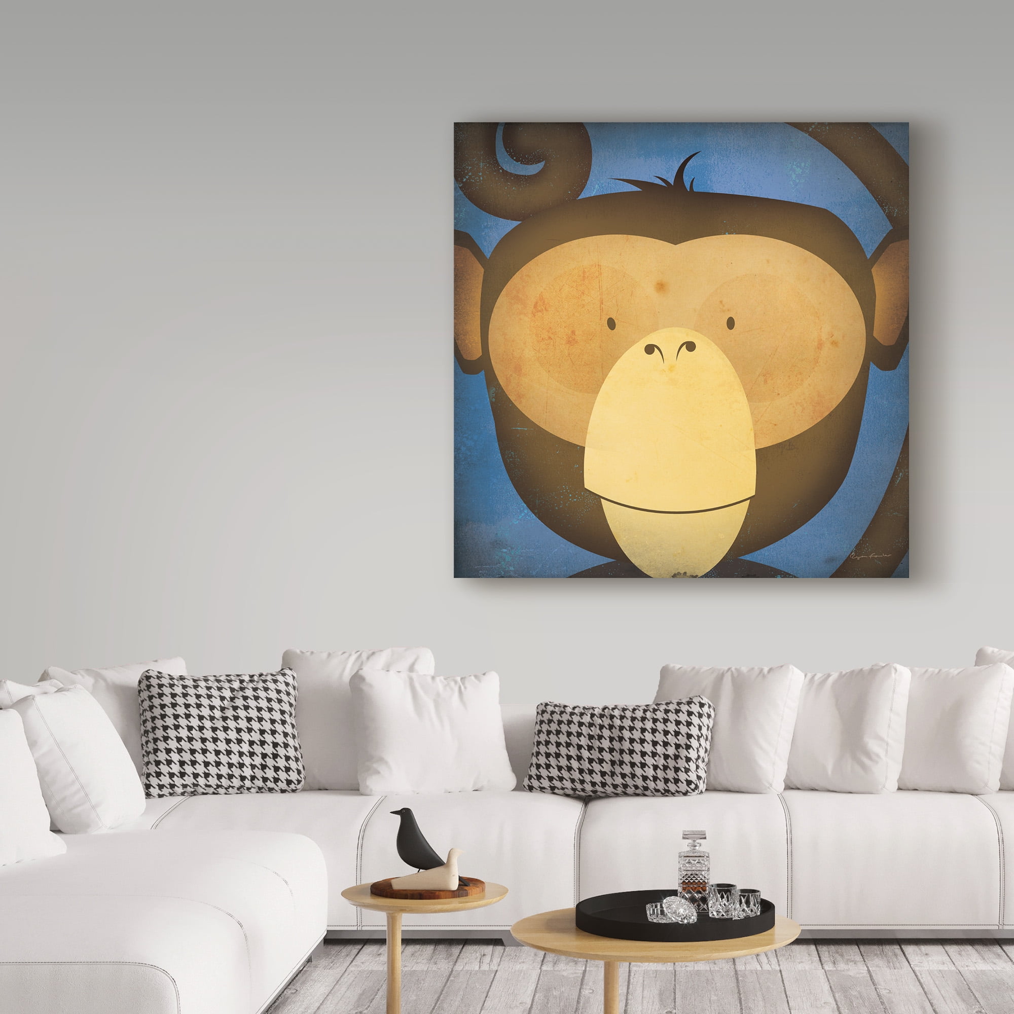 Trademark Fine Art 'Monkey Wow' Canvas Art by Ryan Fowler