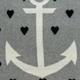thumbnail image 5 of Parkland Collection Gail Nautical Gray Throw Pillow, 5 of 5