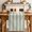 Sage, Cream, White, variant on Grey Striped Table Runner 90 Inches, Farmhouse Aesthetic Modern Stripes Bed Runner Dresser Scarves Tabletop for Indoor Outdoor Parties/Ceremony/Banquet, 13" x 90"