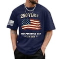 thumbnail image 6 of FUZHIQ Mens 4th Of July Outfits for American Flag Print Cotton Blend 250th Anniversary Shirt Athletic Fit Birthday Patriotic Tops, 6 of 6