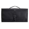 thumbnail image 1 of Wosthever Bolsa de almacenamiento de nailon de viaje, organizador plegable para peinar el cabello, compartimentos de separación, bolsa, estuche colgante Almacenamiento y organización del hogar Negro Wosthever HA066812-01, 1 of 6