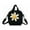 black, variant on Fall New Japanese Cartoon Floral Crossbody Bag for Women, Nylon Small Square Shoulder Bag - Ins Casual Color-Block Mini Bag with Zipper for Daily Matching